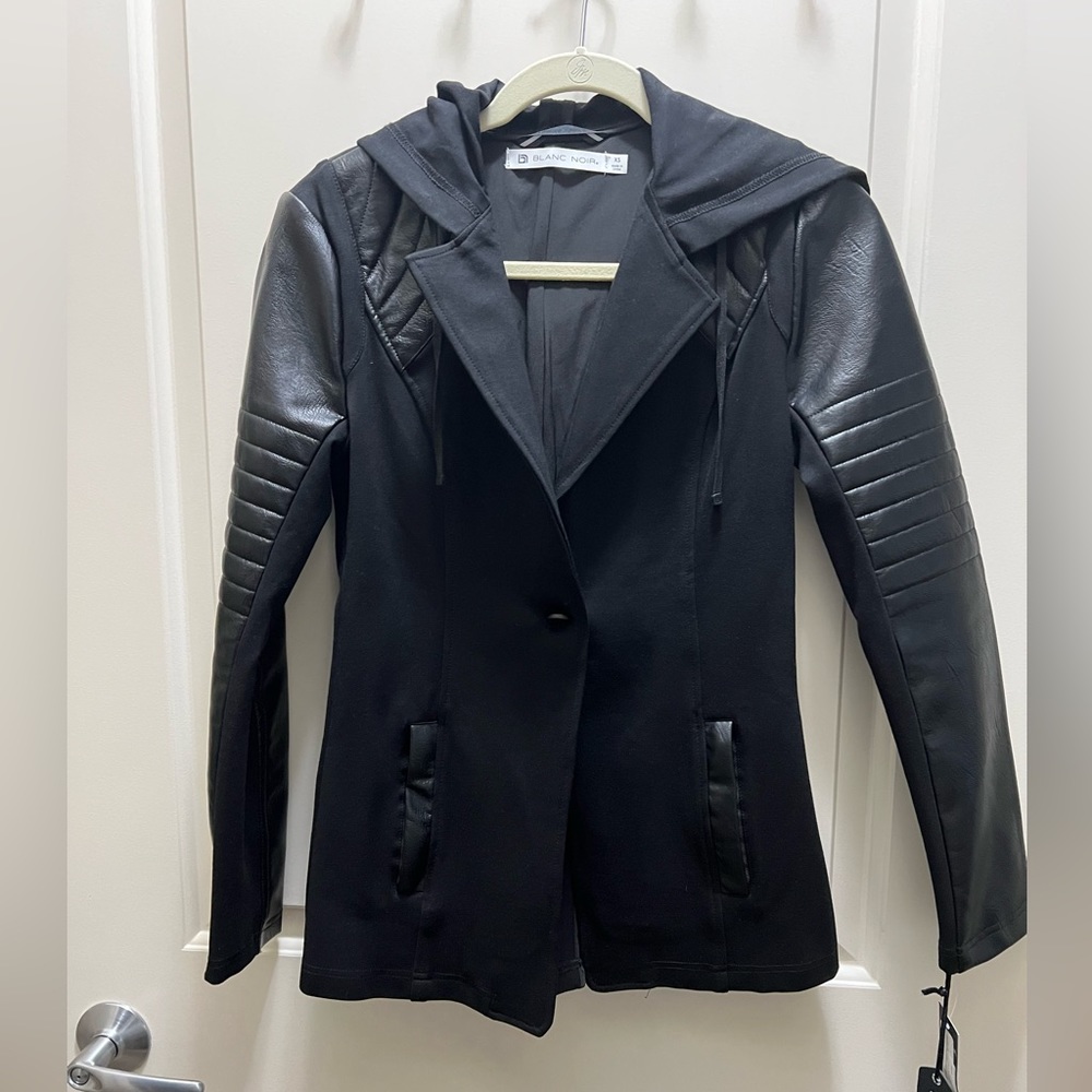 NWT Blanc Noir Hooded Blazer